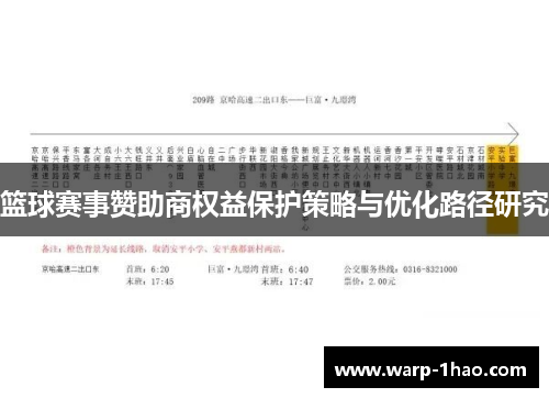 篮球赛事赞助商权益保护策略与优化路径研究 篮球赛事赞助商权益保护策略与优化路径研究